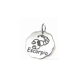 Colgante Horóscopo Escorpio De Plata De Ley