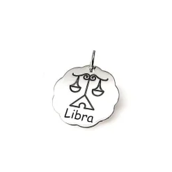 Colgante Horóscopo Libra De Plata De Ley