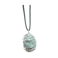 Best Creatulote Colgante Jaula espiral con mineral natural Pirita Chispa