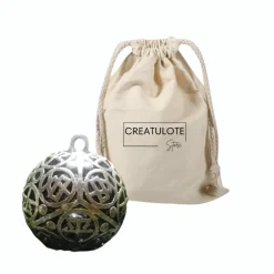 Clearance Creatulote Colgante Llamador de Ángel con cascabel calado con letras chinas 30 mm diámetro