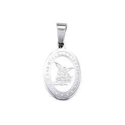 Colgante Medalla San Miguel Arcángel con collar de 50 cm de largo
