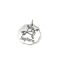 Sale Colgante Signo Zodiaco Sagitario En Plata De Ley