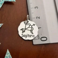 Sale Colgante Signo Zodiaco Sagitario En Plata De Ley