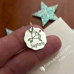 Sale Colgante Signo Zodiaco Sagitario En Plata De Ley