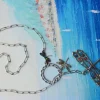 Sale Che Carino Art Collar acero libélulas con ojo de gato