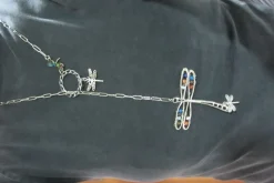 Sale Che Carino Art Collar acero libélulas con ojo de gato