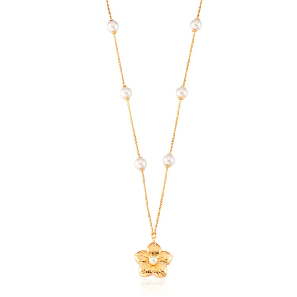 Collar con colgante Flor