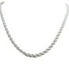 Collar Cordón 5 mm Plata de Ley 925