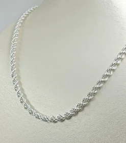 Collar Cordón 5 mm Plata de Ley 925