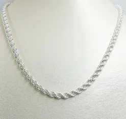 Collar Cordón 5 mm Plata de Ley 925