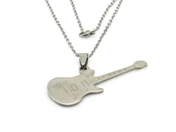 Collar Guitarra Eléctrica De Acero Inoxidable