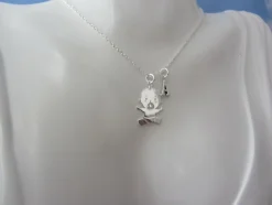 Collar plata bebé con inicial