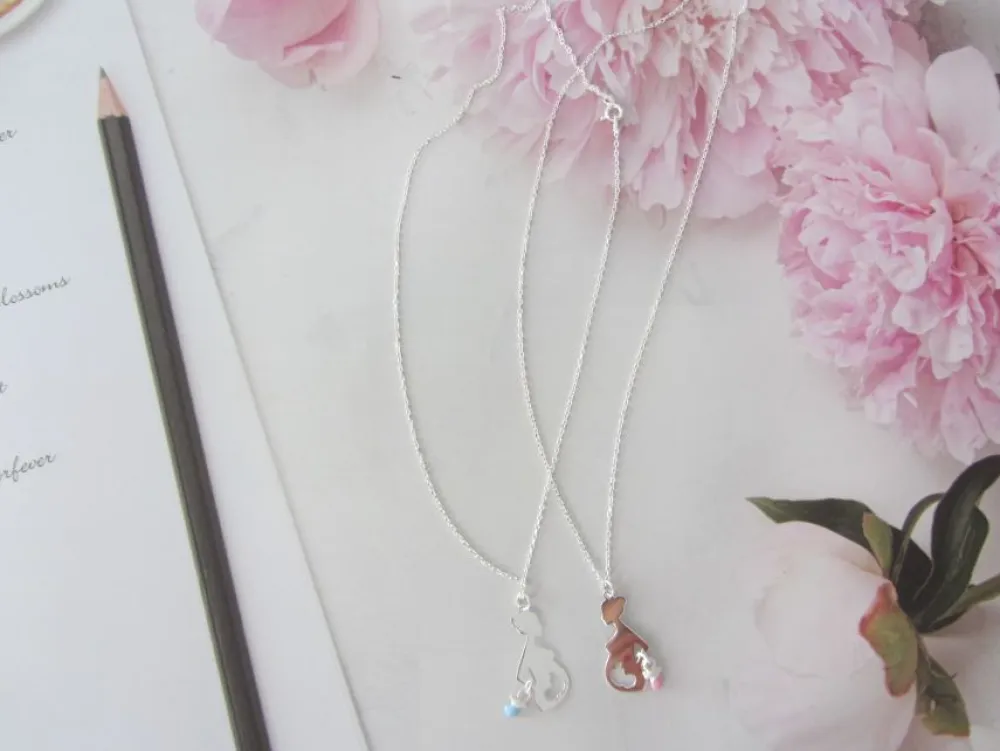 Clearance Che Carino Art Collar plata 925 mamá embarazada