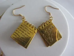Conjunto collar y pendientes '' I Love You''