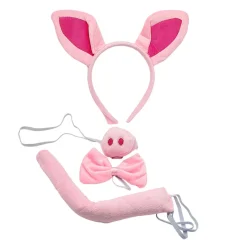 Discount Dysmad Conjunto de Cerdito con Diadema Nariz Pajarita y Cola