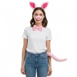 Discount Dysmad Conjunto de Cerdito con Diadema Nariz Pajarita y Cola
