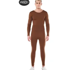 Conjunto Maillot Spandex en 2 piezas color Marron para hombre