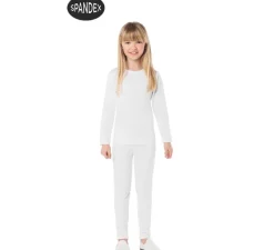 Conjunto Maillot Spandex en 2 piezas color Blanco para niños