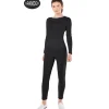 Conjunto Maillot Spandex en 2 piezas color Negro para mujer