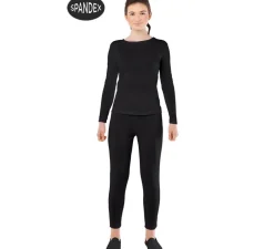 Conjunto Maillot Spandex en 2 piezas color Negro para mujer