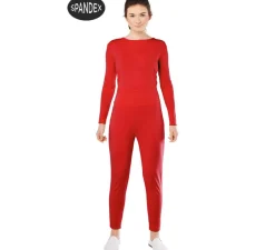 Online Conjunto Maillot Spandex en 2 piezas color Rojo para mujer
