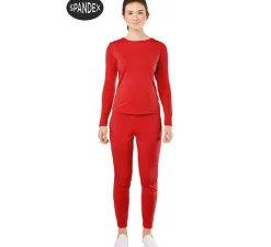 Online Conjunto Maillot Spandex en 2 piezas color Rojo para mujer