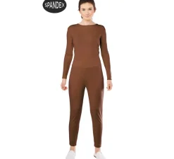 Clearance Conjunto Maillot Spandex en 2 piezas color Marron para mujer