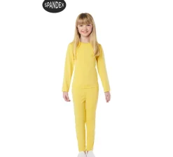 Conjunto Maillot Spandex en 2 piezas color Amarillo para niños