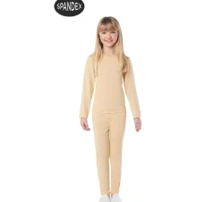 Conjunto Maillot Spandex en 2 piezas color Beige para niños