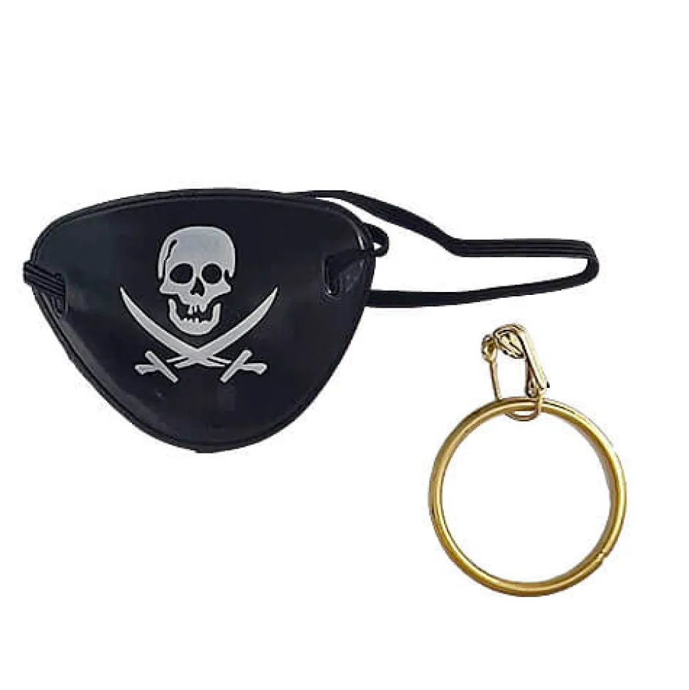 Conjunto Pirata parche y pendiente