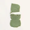 Conjunto punto pelele y capota verde (40cm)
