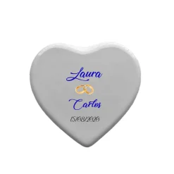Corazón personalizado de cerámica