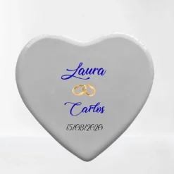 Corazón personalizado de cerámica