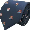 Corbata Mario Bros pixels y Seta azul marino