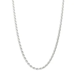 Cordon Salomonico De Plata De Ley Macizo De 60 Cm. Y 1,8 Mm.