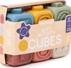 Cubos apilables de goma (soft activity cubes)