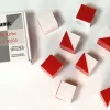 Sale Espacio Logopédico Cubos de Kohs. 9 Cubos de plástico blancos y rojos
