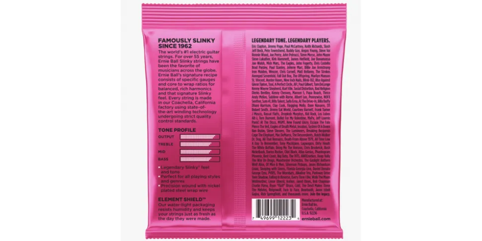 Cuerdas para Guitarra Eléctrica Ernie Ball Super Slinky (9-42)