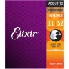 Online Punto Ahorro Cuerdas para Guitarra Elixir Nanoweb Custom Light Phosphor (11-52)