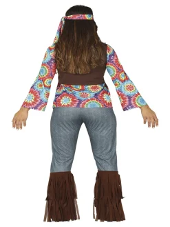 Fiestas Guirca Disfraz adulta hippie