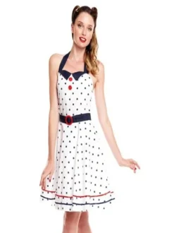 Disfraz adulto Dot Dress 50s vestido