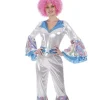 Disfraz adulto mujer disco mono