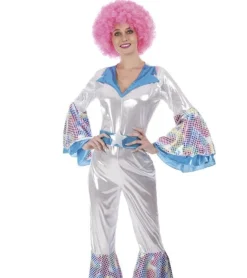 Disfraz adulto mujer disco mono