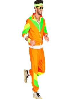 Best Widmann Disfraz Adulto Unisex Chandal Años 80 Naranja