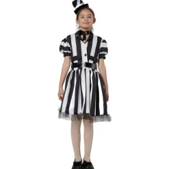 Sale Kebedo Moda Disfraz Bitelchus Niña Vestido a Rayas