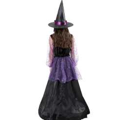 Outlet Kebedo Moda Disfraz Bruja Hechicera con Gorro para Niñas - Talla 3 a 12 Años