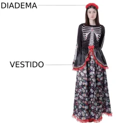 Disfraz Catrina Mejicana Adulta