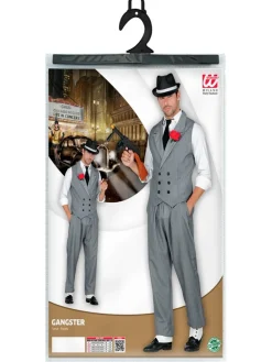 New Widmann Disfraz de adulto Gangster color gris