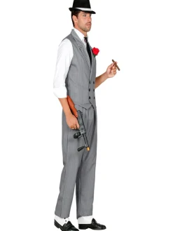 New Widmann Disfraz de adulto Gangster color gris