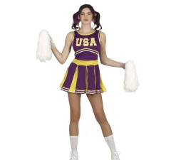 Clearance Disfraz de Animadora del Equipo Morado para adolescente